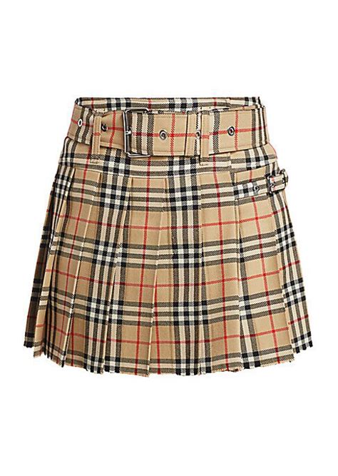 burberry carmen check mini kilt